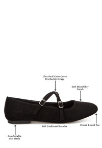 Nayela Strappy Mary Jane Flats