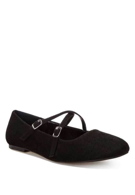 Nayela Strappy Mary Jane Flats