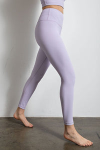 Nylon Rib Yoga Leggings