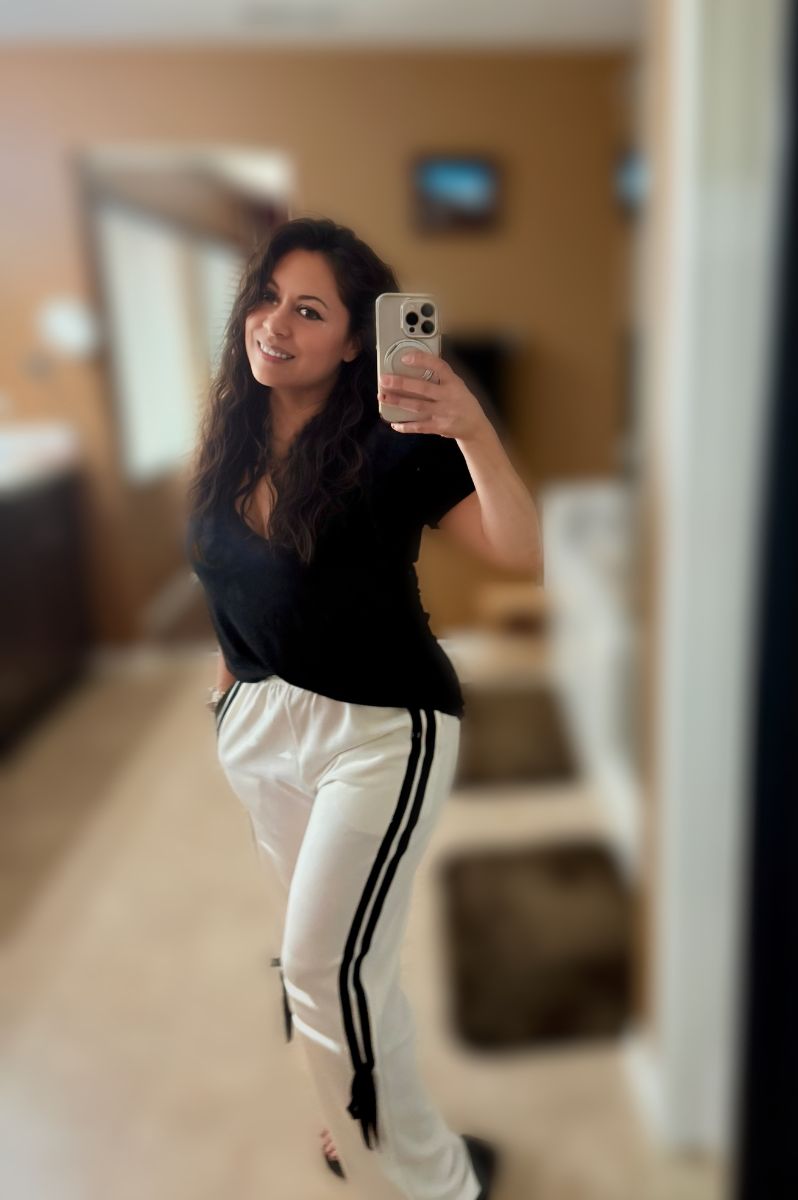 On The Right Track Bow Stripe Pants