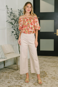 Petal Perfect Off the Shoulder Blouse