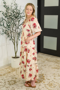 Petals & Postcards Balloon Sleeve Dress