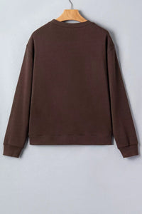 Plaid 'PRAY' Crew Neck Sweatshirt