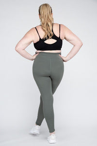 Plus Size V Waist Full Length Leggings