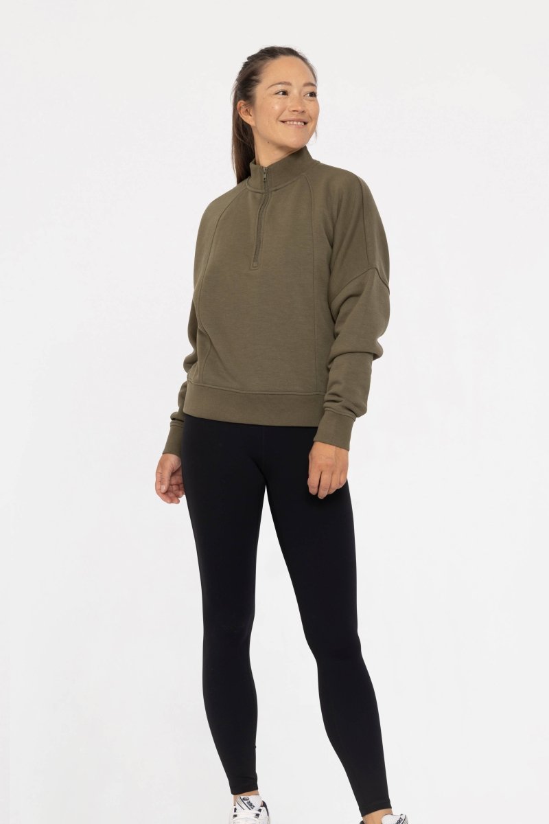 Princess Seam Quarter Zip Pullover