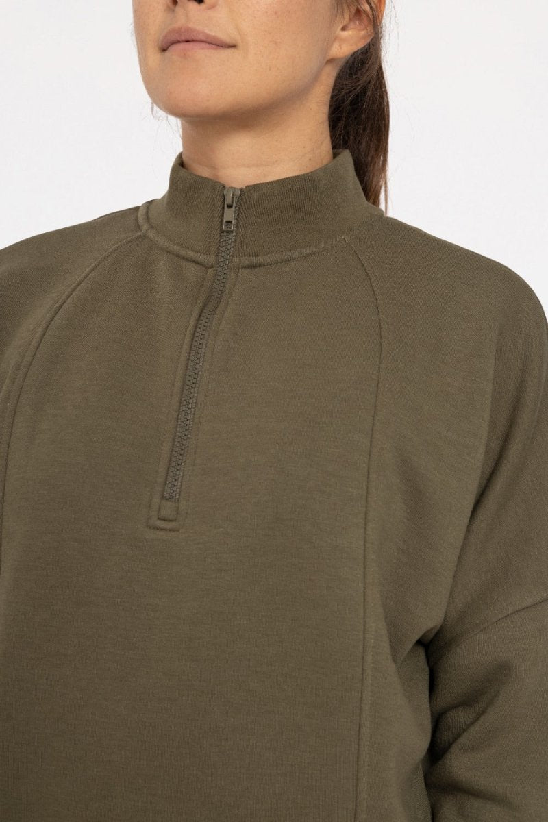 Princess Seam Quarter Zip Pullover