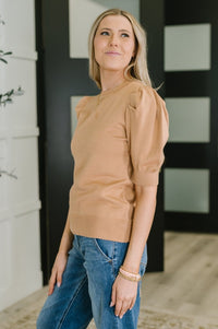 Puff Sleeve Blouse in Brush