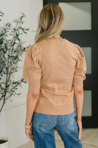 Puff Sleeve Blouse in Brush