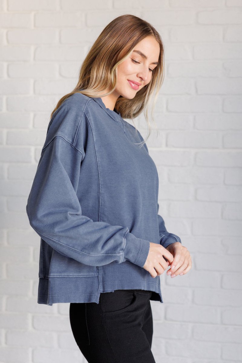 Quick Fix Mineral Wash Crew Neck Pullover