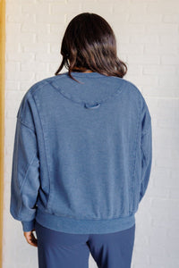 Quick Fix Mineral Wash Crew Neck Pullover