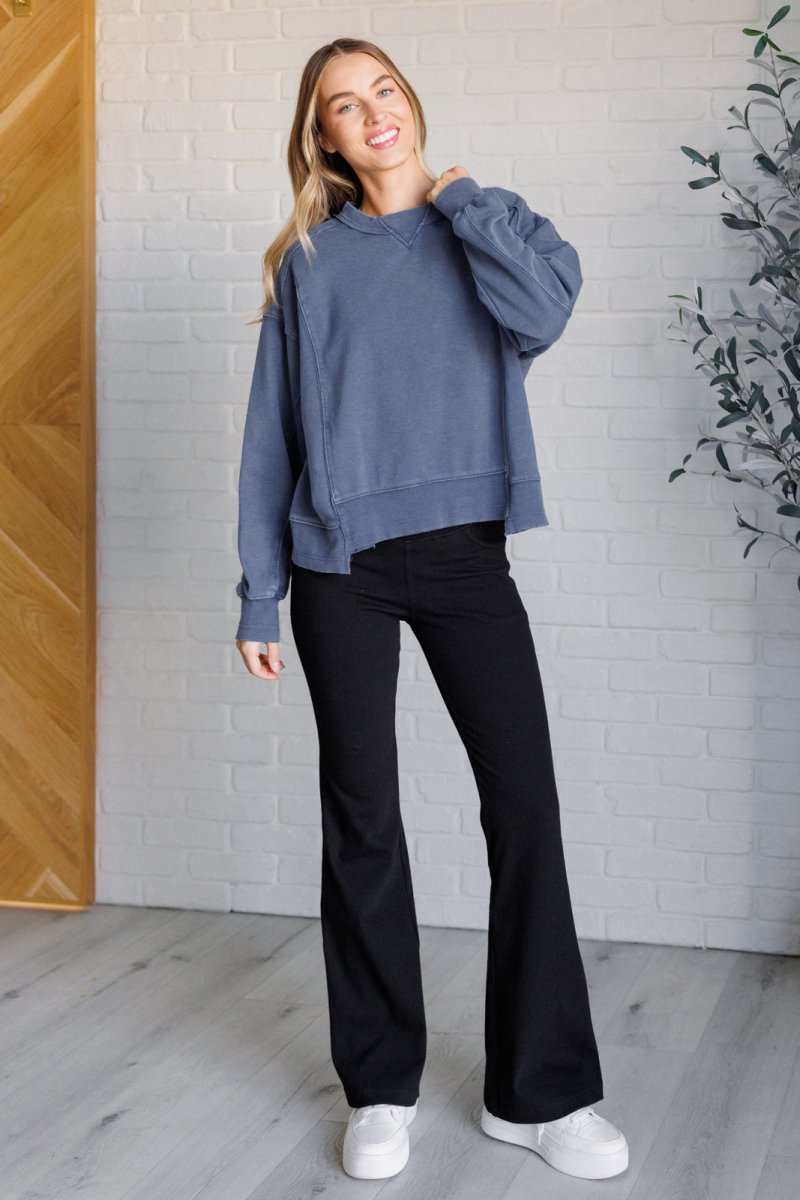 Quick Fix Mineral Wash Crew Neck Pullover