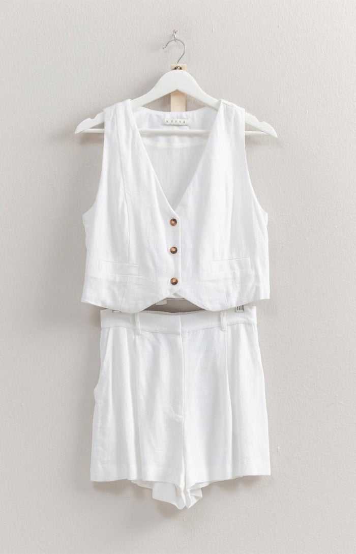Rayon Linen Vest