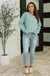Relaxed Pullover in Ash Blue