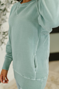 Relaxed Pullover in Ash Blue