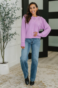 Relaxed Pullover in Lavender