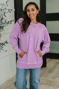Relaxed Pullover in Lavender