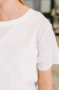 Rest Assured Basic Relaxed Tee in White