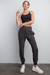 Rib Brushed Full Jogger Pants