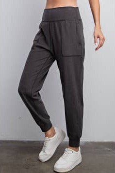 Rib Brushed Full Jogger Pants