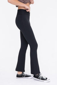 Ribbed Flare High - Waist Leggings