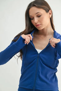 Ribbed Long Sleeve Hoodie - Minnie's Treasure Boutique