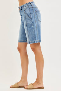 RISEN 2 - Button Slouchy Jorts with Pockets