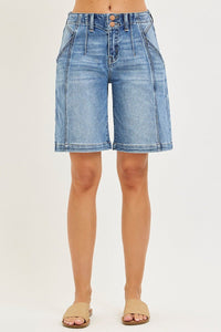 RISEN 2 - Button Slouchy Jorts with Pockets