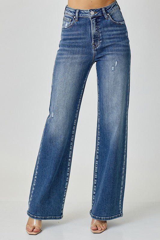 RISEN High Waist Jeans with PocketsMinnie's Treasure Boutique