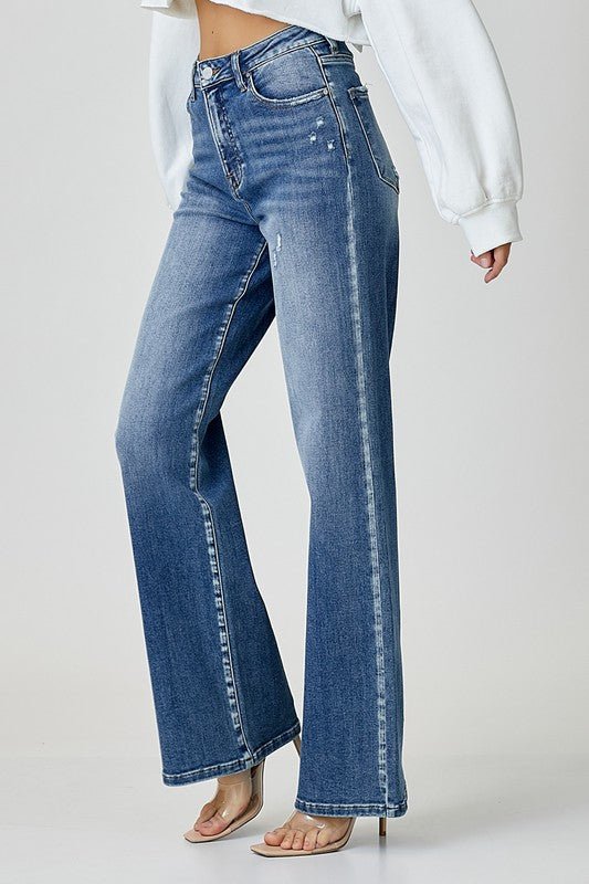 RISEN High Waist Jeans with PocketsMinnie's Treasure Boutique