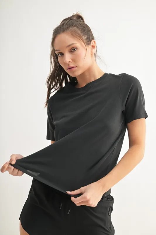 Round Neck Short Sleeve T-Shirt - Minnie's Treasure Boutique