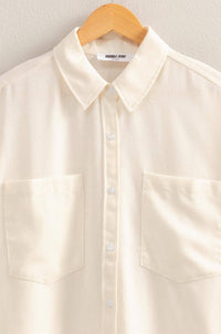Sand Washed Relaxed Long Sleeve Shirt - Minnie's Treasure Boutique