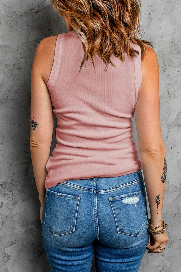 Solid Round Neck Tank - Minnie's Treasure Boutique