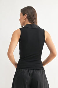 Summer Breeze Polo Top Wide Leg Pants Set