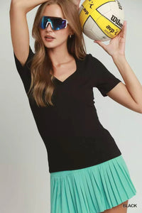 Sweetheart Neckline Front Double - Lined Top