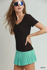 Sweetheart Neckline Front Double - Lined Top