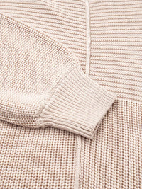 Texture Knitted Dropped Shoulder Sweater