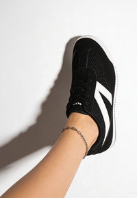 Tibala Padded Collar Lace - Up Sneakers