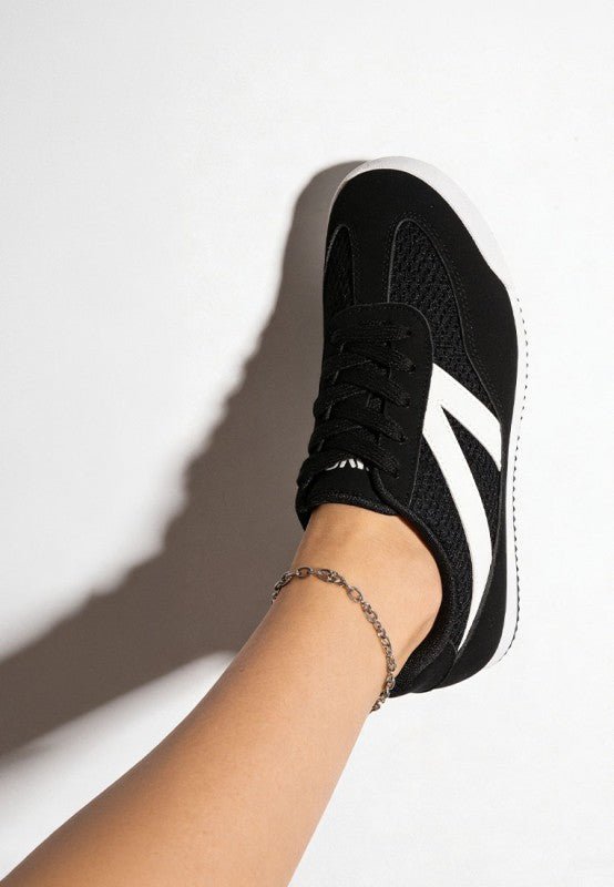 Tibala Padded Collar Lace - Up Sneakers