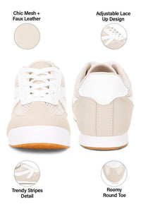 Tibala Padded Collar Lace - Up Sneakers
