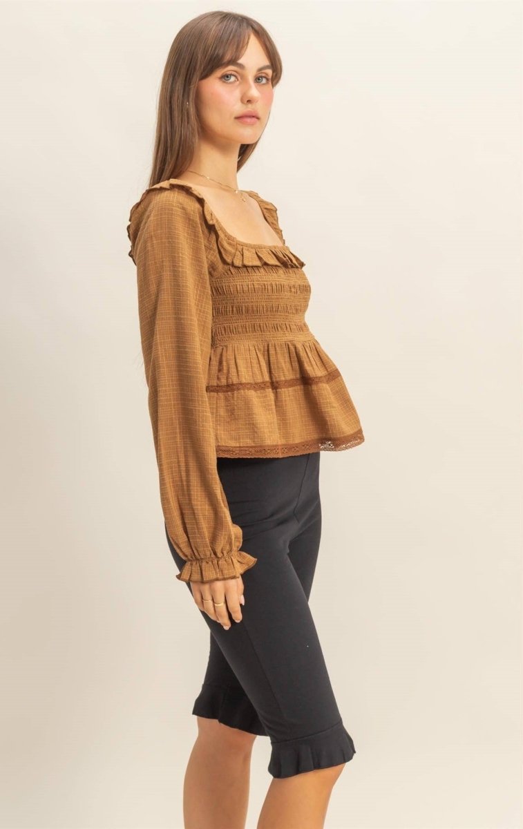 Touch Of Romance Smocked Top