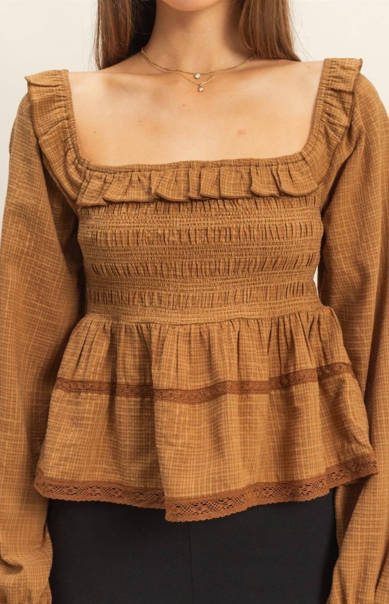 Touch Of Romance Smocked Top