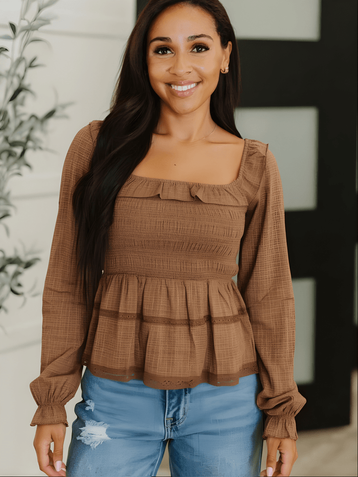 Touch Of Romance Smocked Top