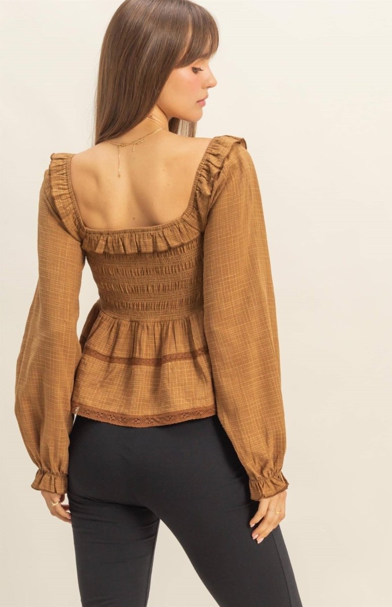 Touch Of Romance Smocked Top