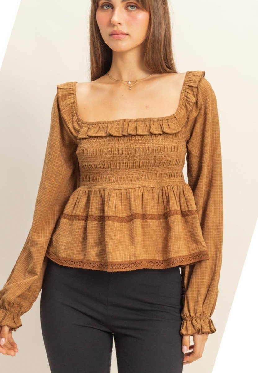 Touch Of Romance Smocked Top