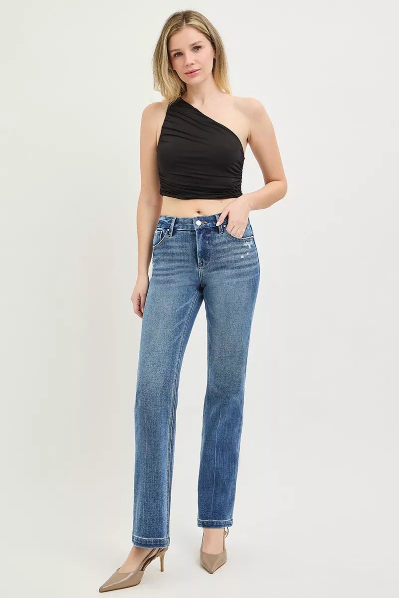 Tummy Control 4way Stretch Mid Rise Jeans