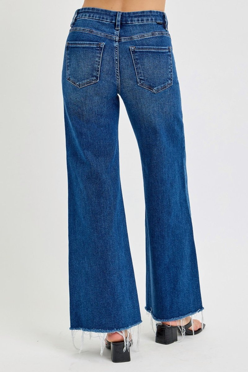 Tummy Control High Rise Wide Leg Jeans