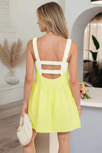 Two Piece Gingham Contrast Patchwork Mini Dress