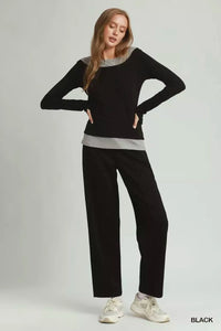 Umgee Layered Long Sleeve Top