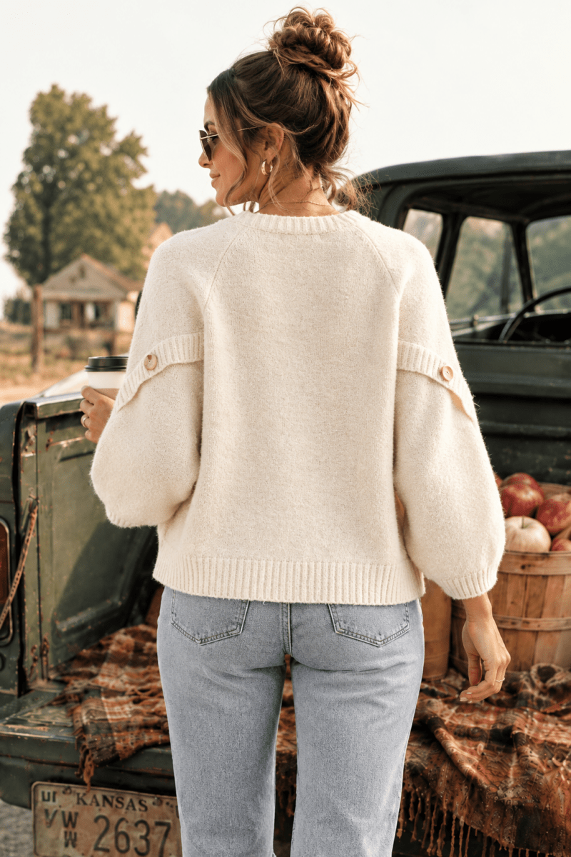 Women's Tulip Sleeve Sweater