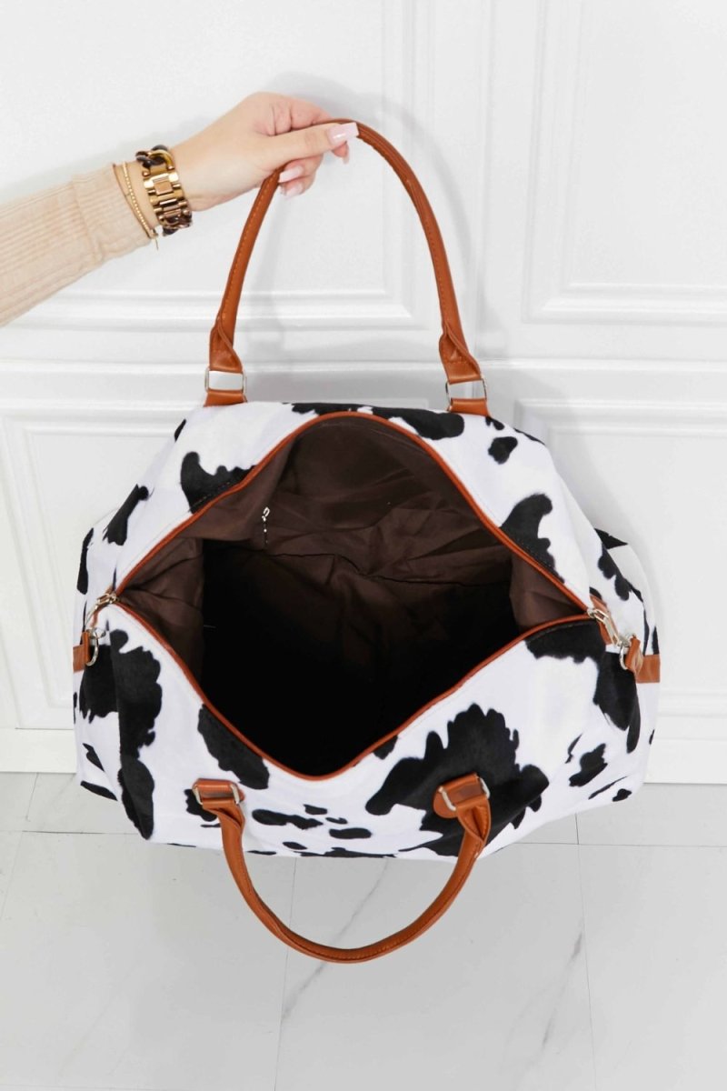 Animal Print Plush Weekender Bag-Minnie's Treasure Boutique